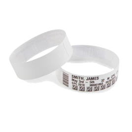 Этикетки в виде браслета полипропилен 25х279мм белый/ Wristband, 25mm*279mm, 200pcs/Roll, Adult - White