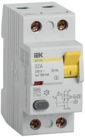 УЗО ВД1-63S 2Р 32А 100мА IEK