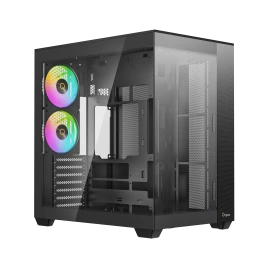 Корпус ПК без блока питания/ Case Ocypus Delta C74 BK ARGB, Midi-Tower, TG, 2x120mm ARGB, 2xUSB-A 3.0 + 1xUSB-C 3.1, ATX, mATX, mITX Black