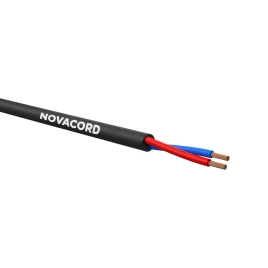 NOVACORD Speaker 2x1.5 FRNC-C Кабель акустический (спикерный) круглый, структура: 2х1.5 мм2, многожильная медь, AWG 16, t (-30°C +70°C), внеш. диаметр 6.2 мм, внеш. оболочка FRNC-C, стандарт: IEC 60332-3-24