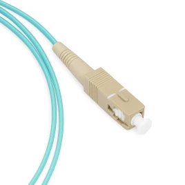 Оптический пигтейл ADVANT ADVOM3-PT01-SCU-LA, тип волокна: ОМ3 50/125. Разъем: SC/UPC, длина: 1, оболочка: LSZH, диаметр: 0.9, цвет: Бирюзовый