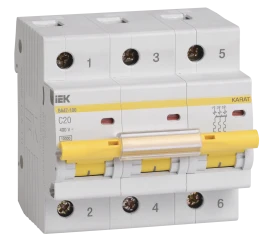 KARAT Авт. выкл. ВА47-100 3P C 20А 10кА IEK
