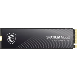 MSI SSD SPATIUM M560, 1000GB, M.2(22x80mm), NVMe, PCIe 5.0 x4, 3D TLC, R/W 10200/8400, IOPs 1 300 000/1 400 000,TBW 600, DWPD 0.32 (5 лет)