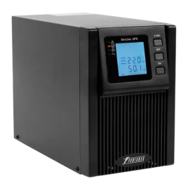 ИБП POWERMAN Online 1000 plus, LCD, двойного преобразования, 1000ВА, 900Вт, 2 евророзетки с резервным питанием, USB, RS232, слот SNMP, разъем EPO, внешний блок батарей (в комплект не входит), 215 х 315 х 365 мм., 5.2 кг./ UPS POWERMAN Online 1000 plus, LC