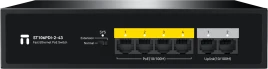 Коммутатор/ Неуправляемый PoE коммутатор Fast Ethernet netis ST106PDI-2-43 , 4 порта 100 Мбит/с PoE+ , 2 порта 100 Мбит/с RJ45 Uplink