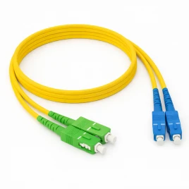 Патч-корд ADVANT ADVOS2-PCD02-SCSC-UA-LY, Duplex, тип волокна: SM 9/125 (OS2). Разъемы: LC/UPC-SC/APC. Длина: 2, оболочка: LSZH, диаметр кабеля: 3