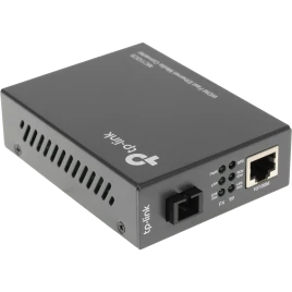 Конвертер/ 10/100Mbps RJ45 to 100Mbps single-mode SC fiber Converter, Full-duplex,Tx:1310nm, Rx:1550nm,  up to 20Km