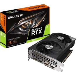 Видеокарта/ VGA GIGABYTE NVIDIA GeForce RTX 3060 WINDFORCE OC 12G REV1.0 12GB, GDDR6/192-bit, PCIe 4.0, 2xHDMI 2.1, 2xDP, 2-slot
