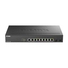 Коммутатор/ Управляемый L2 PoE-коммутатор, 8x2.5GBase-T PoE, 2x10GBase-X SFP+, PoE-бюджет 240 Вт, защита от статического электричества до 6 кВ, CLI, консольный порт RJ-45