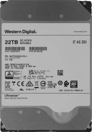 Жесткий диск WD SATA-III 22TB 0F48155 WUH722222ALE6L4 Server Ultrastar DC HC570 512E (7200rpm) 512Mb 3.5" [0F48155]