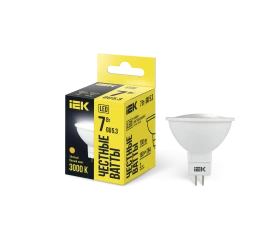 Лампа LED MR16 софит 7Вт 230В 3000К GU5.3