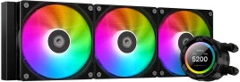 Система водяного охлаждения ID-Cooling SL360 XE ARGB Soc-AM5/AM4/1200/1700/1851 черный 4-pin 14-30dB Al+Cu LCD 350W Ret [SL360 XE]