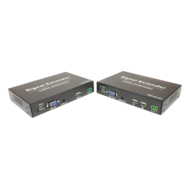 Комплект/ OSNOVO Комплект для передачи VGA, USB, RS232 и аудио по кабелю витой пары до 120м. Максимальное разрешение сигнала до 1920x1080(60Гц). Порты USB предназначены только для подключения клавиатуры и мыши