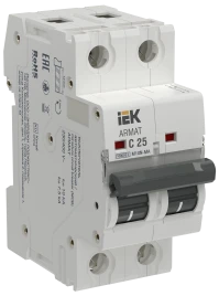 ARMAT Авт. выкл. без тепл. расц. M10N-MA 2P C 25А IEK
