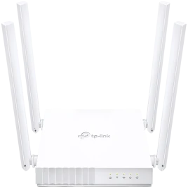 Маршрутизатор/ AC750 Wireless Dual Band Router, 433 at 5 GHz +300 Mbps at 2.4 GHz, 802.11ac/a/b/g/n, 1 port WAN 10/100 Mbps + 4 ports LAN 10/100 Mbps, 3 fixed antennas, L2TP Russia/PPTP Russia/PPPoE Russia support, IGMP Snooping/Proxy, Bridge and 802.1Q T