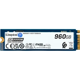Твердотельный накопитель/ Kingston SSD DC2000B 960GB, M.2 22x80mm, NVMe, PCIe Gen 4x4, 3D TLC, R/W 7000/1300MB/s, IOPs 540 000/47 000, TBW 700, DWPD 0.4 (12 мес)