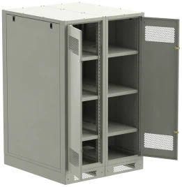 ITK LINEA B Шкаф (пустой) 1450х900мм дверь двуст. мет. сер.