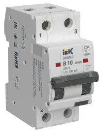ARMAT АВДТ B10N 2P B10 100мА тип A IEK