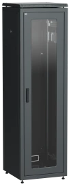 ITK Шкаф сетевой 19" LINEA N 33U 600х800 мм стеклянная передняя дверь черный