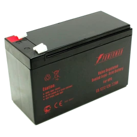 Батарея POWERMAN Battery CA1272, напряжение 12В, емкость 7Ач,макс. ток разряда 105А, макс. ток заряда 2.1А, свинцово-кислотная типа AGM, тип клемм F2, Д/Ш/В 151/65/94, 2.21 кг./ Battery POWERMAN Battery CA1272, voltage 12V, capacity 7Ah, max. discharge cu