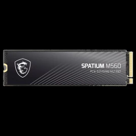 MSI SSD SPATIUM M560, 1000GB, M.2(22x80mm), NVMe, PCIe 5.0 x4, 3D TLC, R/W 10200/8400, IOPs 1 300 000/1 400 000,TBW 600, DWPD 0.32 (5 лет)