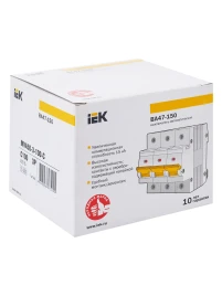 Авт. выкл. ВА47-150 3Р 100А 15кА х-ка C IEK