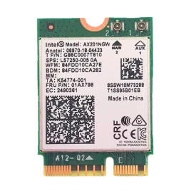 Плата сетевого контроллера/ Intel Wi-Fi 6 AX201, 2230, 2x2 AX+BT, No vPro, 985855