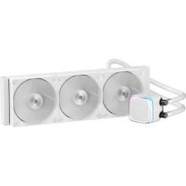 Система жидкостного охлаждения/ Water Cooling System Ocypus Iota L36 WH (300W, 360mm, White, ARGB Pump, Fans: 3x120mm, 77CFM, 2000RPM/ Pump height 65mm, 27dBA, 3100RPM, Rad thickness 27mm/ S: 1851, 1700, 1200, 115X, AM5, AM4)