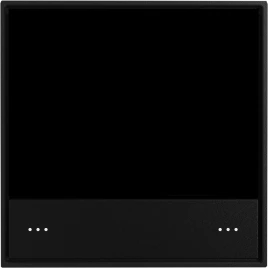 Donel KNX стандартная сенсорная панель, черная черепаха. Серия устройств: DKNX