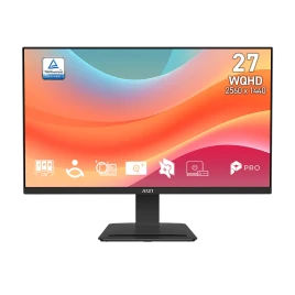 Монитор/ MSI PRO MP273Q E7 27'', 2560x1440, IPS, 178x178, nit, 75Hz, 4ms, HDMI/DP, noUSB-A, Audio out, T, ExtPWR, 100x100VESA, Black, 1y