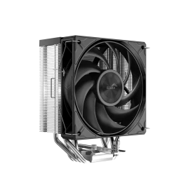 Кулер для процессора/ CPU Cooler SAMA A40P (240W, 4-pin PWM, 152mm, 4x6mm, 1x120mm, 75.2CFM, 29dBA, 2200RPM, S: 1851/1700/1200/115X, AM5/AM4, black/silver)