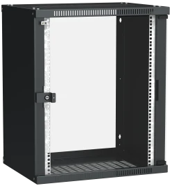 ITK Шкаф LINEA WE 15U 600x450мм дверь стекло черный