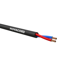 NOVACORD Speaker 2x2.5 FRNC-C 500DW - Кабель акустический (спикерный) круглый, эластичный, структура: 2х2.5 мм2, многожильная медь, AWG 13, t (-30°C +70°C), внеш. диаметр 8 мм, внеш. оболочка FRNC-C, стандарт: IEC 60332-3-24