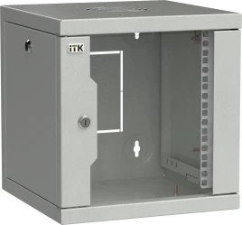 ITK LINEA WS Шкаф 10" 6U 320х310мм дверь стекл. сер.