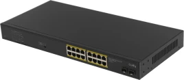 Коммутатор/ 16-Port Gigabit PoE+ Switch with 2 Gigabit SFP ports 200W