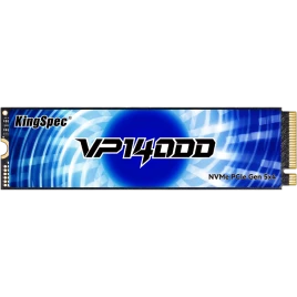Твердотельный накопитель/ Kingspec SSD VP14000 2280, 4096GB, M.2(22x80mm), NVMe, PCIe 5.0 x4, 3D TLC, R/W 14000/13000MB/s, IOPs 1 145 000/1 087 000, TBW 2400, DWPD 0.5 (3 года)