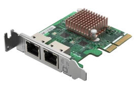 Сетевая карта/ QNAP QXG-2G2T-I225 2-port 2.5 GbE network expansion card, Controller I225-LM,  PCIe Gen2 x2, 3 x Brackets included (Full-height, Low-profile and Specialized for QNAP NAS)