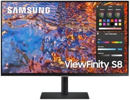 ЖК монитор Samsung S32B800PXI/ Samsung S32B800PXI 32" Wide IPS monitor, 3840*2160, 5(GtG)ms, 350 cd/m2, MEGA DCR(static 1000:1), 178°/178°, DP, HDMI, USB3.0 x3; USB-C (90 Вт), HAS, VESA 100x100mm, Windows 10, EnergyStar, black