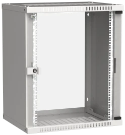 Шкаф LINEA WE 15U 600x450мм дверь стекло серый