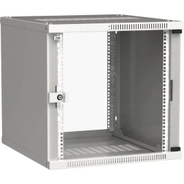 Шкаф LINEA WE 9U 600x450мм дверь стекло серый