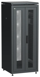 ITK LINEA N 28U 600х600мм распаш. перф. дв. задн. перф. чер.