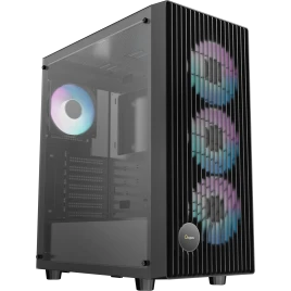 Корпус ПК без блока питания/ Case Ocypus Gamma C70 BK ARGB, Midi-Tower, TG, 4x120mm ARGB, 1xUSB-A 3.0 + 1xUSB 2.0, ATX, mATX, mITX Black