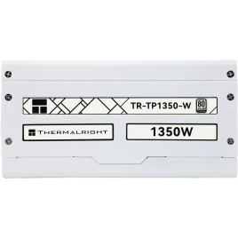 Блок питания 1350W/ Power Supply Thermalright, 1350W 80+ Platinum (ATX, 3.0, PCIe 5.0, Full modular, 1x24(20+4)pin 600mm, 4xCPU 8(4+4)pin, 10xPCIe 8(6+2)pin, 2x12VHPWR PCIe 5.0 12+4pin 650mm, 14xSATA, 8xMOLEX4pin, Active, 140x140mm, 170x150x86mm, OPP, OVP