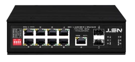 Промышленный PoE коммутатор Gigabit Ethernet/ Промышленный PoE коммутатор Fast Ethernet на 8 FE RJ45 PoE + 1 GE RJ45 + 2 GE SFP порта. Порты Ethernet: 8x10/100Base-T, 1x10/100/1000Base-T, 2x1000Base-X. Порты PoE: 1-2 - до 90W (IEEE 802.3af/at/bt),3-8 - до