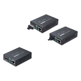медиа конвертер/ PLANET 10/100/1000Base-T to WDM Bi-directional Fiber Converter - 1550nm - 15KM