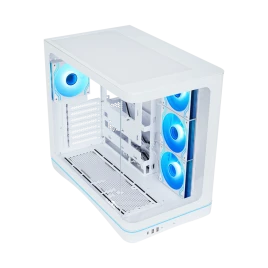 Корпус ПК без блока питания/ Case SAMA V62S White, Midi-Tower, TG, 4x120mm ARGB, 2xUSB 3.0 + 1xUSB 3.2 Type-C, ATX, mATX, mITX White