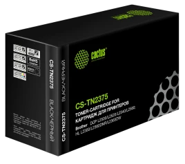 -/ Картридж лазерный Cactus CS-TN2375 TN-2375 черный (2600стр.) для Brother DCP L2500/L2520/L2540/L2560 без чипа
