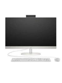 Моноблок/ HP AIO 27-CR1002   27"(1920x1080 IPS)/Intel Core Ultra 7 155U(1.7Ghz)/16384Mb/512PCISSDGb/noDVD/Int:Intel Graphics/Cam/BT/WiFi/war 1y/SHELL WHITE/DOS + Eng kbd,  mouse