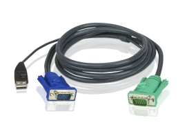 Кабель KVM USB HD15M/USB A(M)--SPHD15M 3м/ATEN/ CABLE HD15M/USB A(M)--SPHD15M 3m