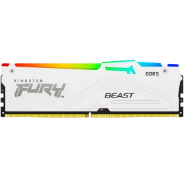 Память оперативная/ Kingston 16GB 5600MT/s DDR5 CL40 DIMM FURY Beast White RGB XMP